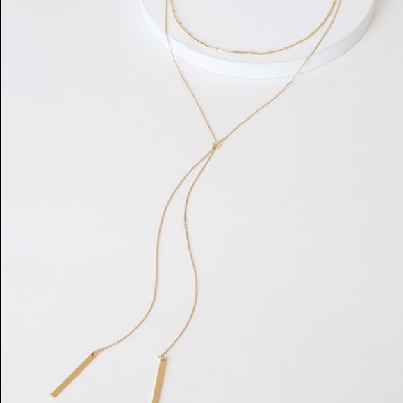 Run to You Gold Choker Necklace Set NWT Lulus - Picture 3 of 6